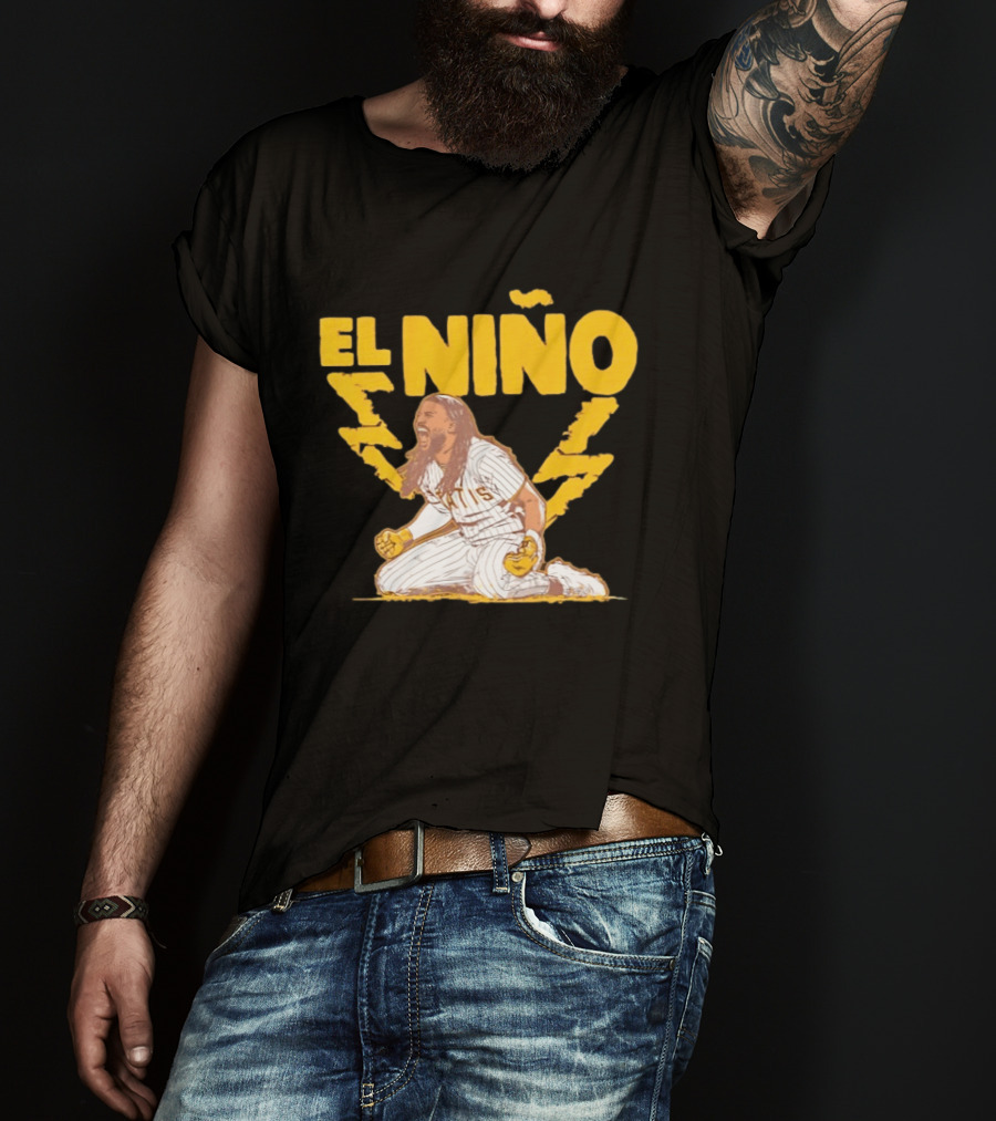 Fernando Tatis Jr El Niño San Diego Padres Stole Home Lightning T-Shirt