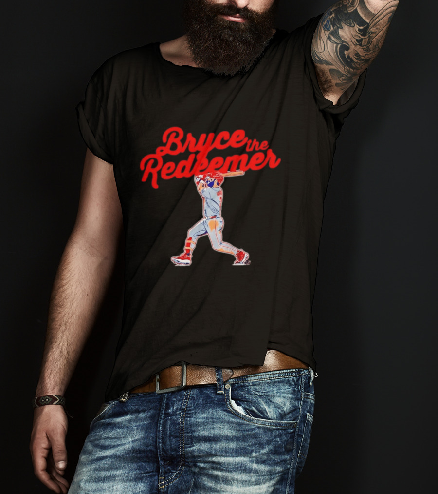 Bryce Harper The Redeemer Philadelphia Phillies Baseball T-Shirt