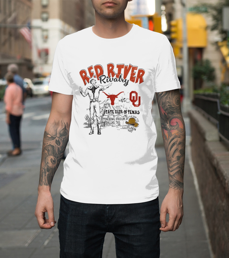 Red River Rivalry 2026 Texas Longhorns OU State Fair Texas Football Showdown T-Shirt