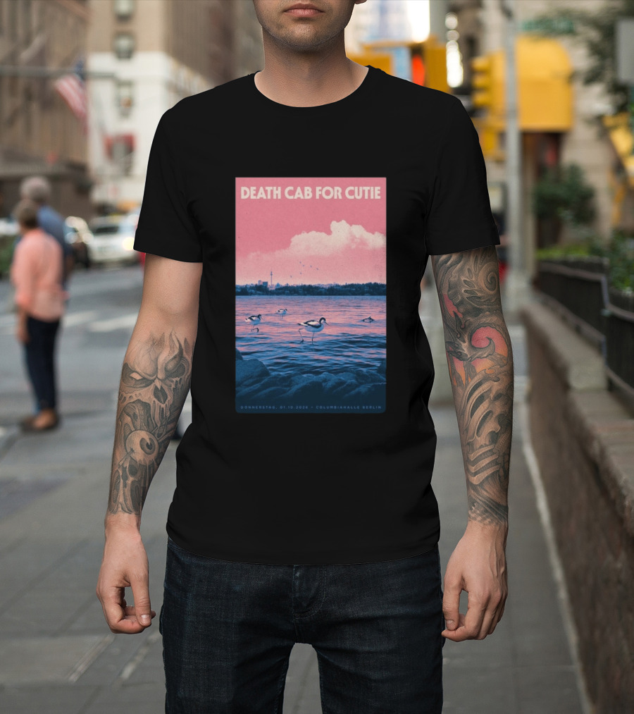 Death Cab For Cutie Columbiahalle Berlin Concert 2026 Donnerstag 01.10 Exclusive T-Shirt