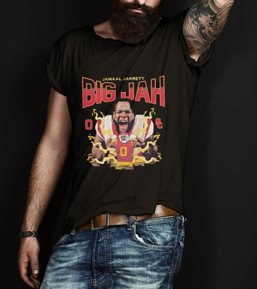 Jamaal Jarrett Big Jah USC Trojans Football No 0 Collage T-Shirt