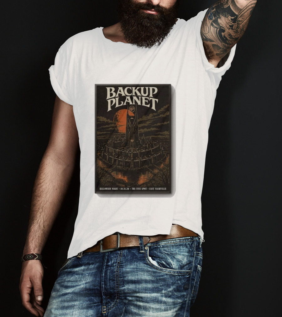 Halloween Night Backup Planet The Five Spot East Nashville 10.31.26 T-Shirt