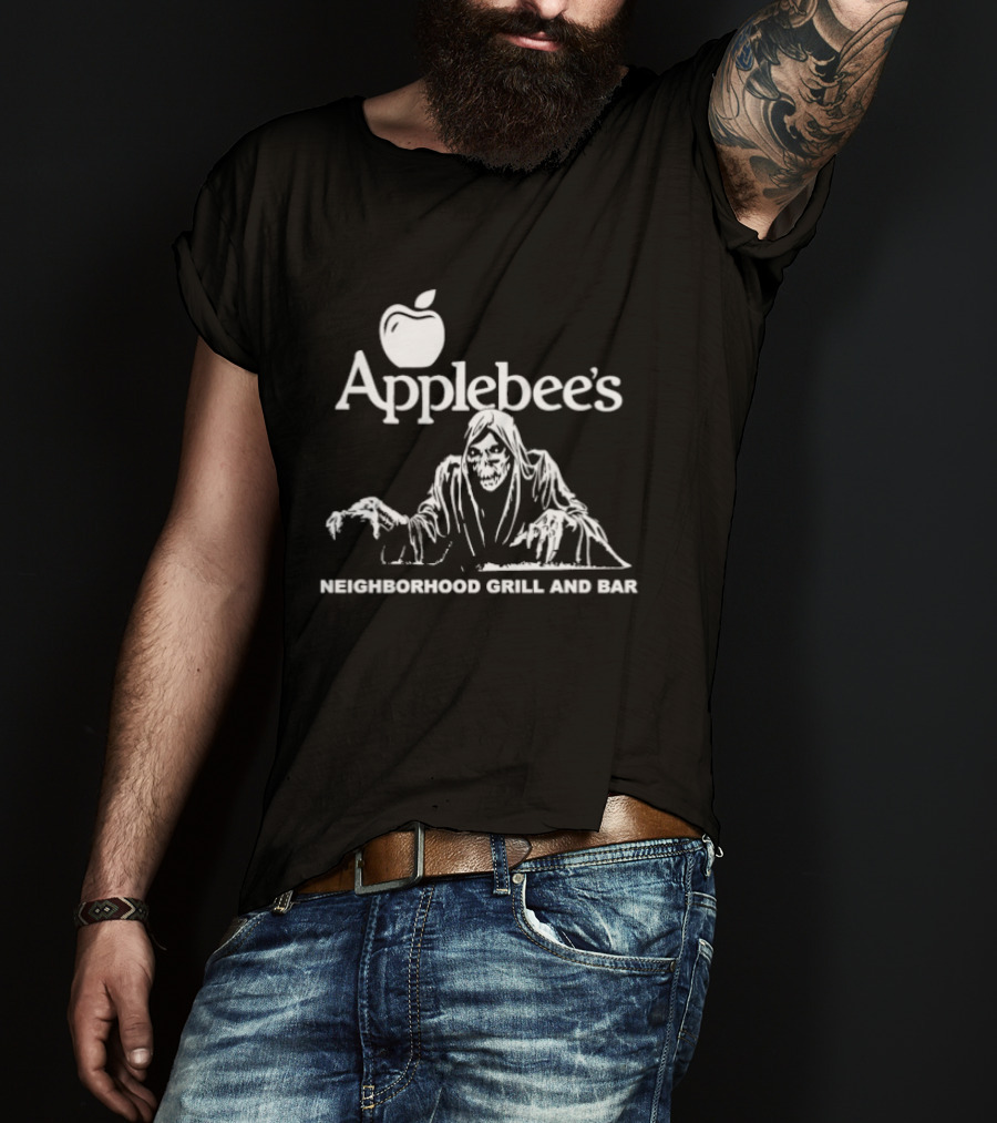 Applebee's Neighborhood Grill And Bar Grim Reaper T-Shirt