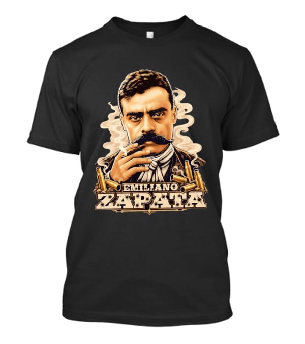 Emiliano Zapata Mexican Revolution Smoking Gun T-Shirt