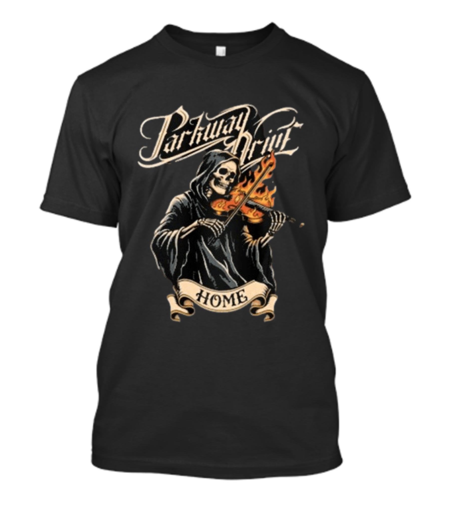 Parkway Drive Reaper Playing Flaming Violin T-Shirt