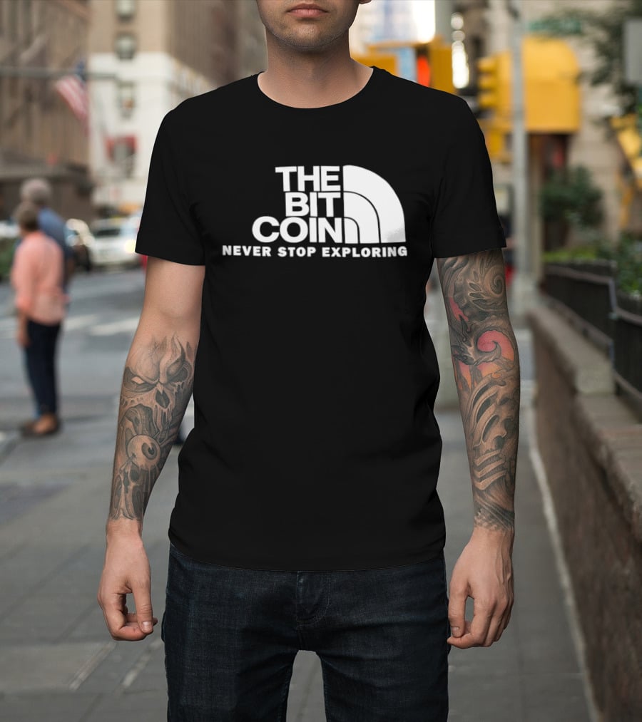 The Bit Coin Never Stop Exploring Adventure T-Shirt