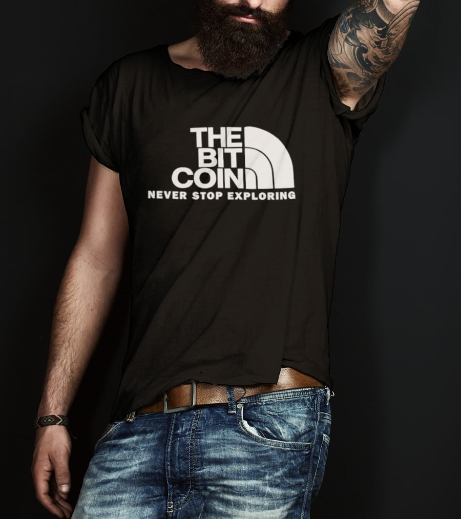 The Bit Coin Never Stop Exploring Adventure T-Shirt