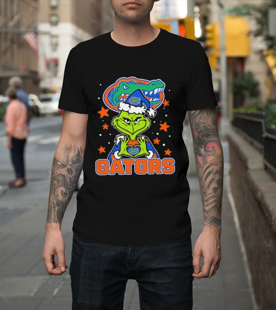 Florida Gators Grinch Christmas College Football Fan T-Shirt