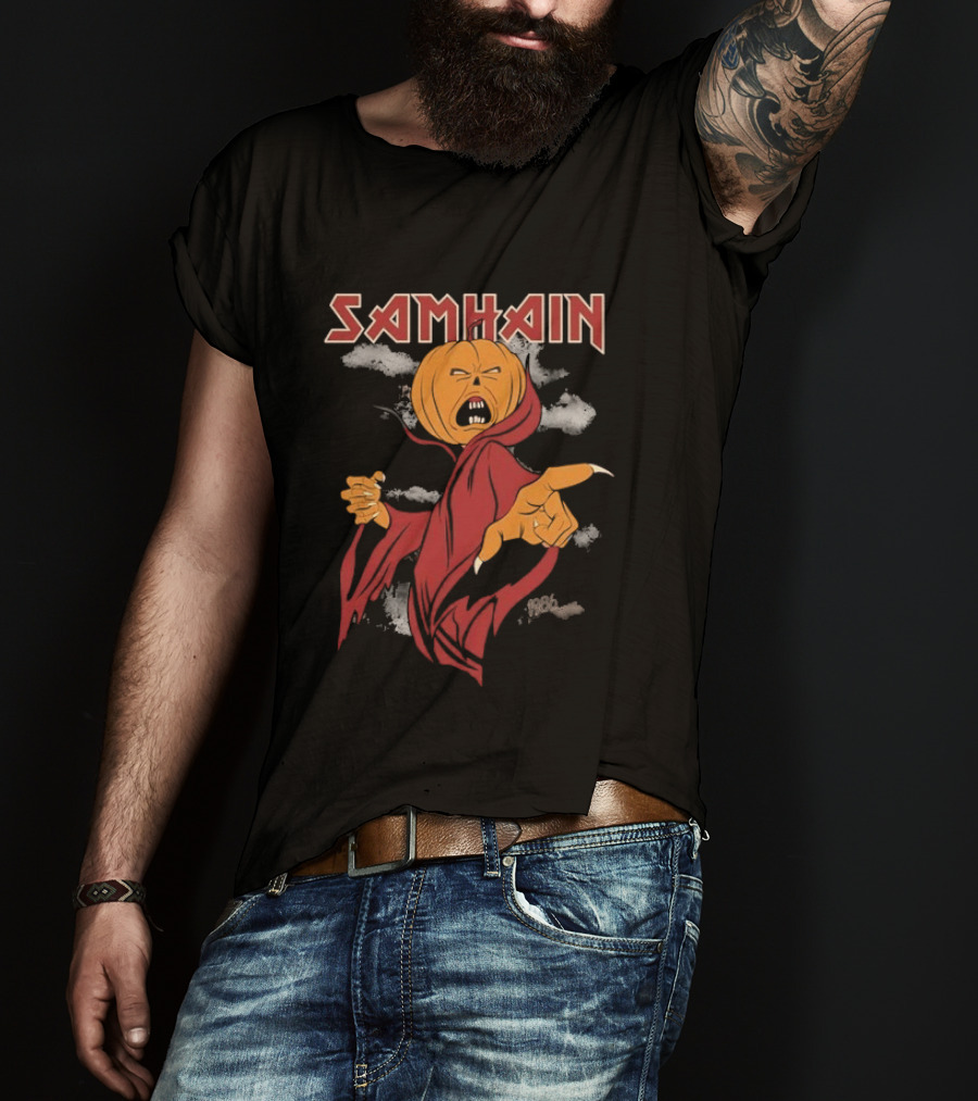 The Real Ghostbusters Samhain Halloween Pumpkin Spirit T-Shirt