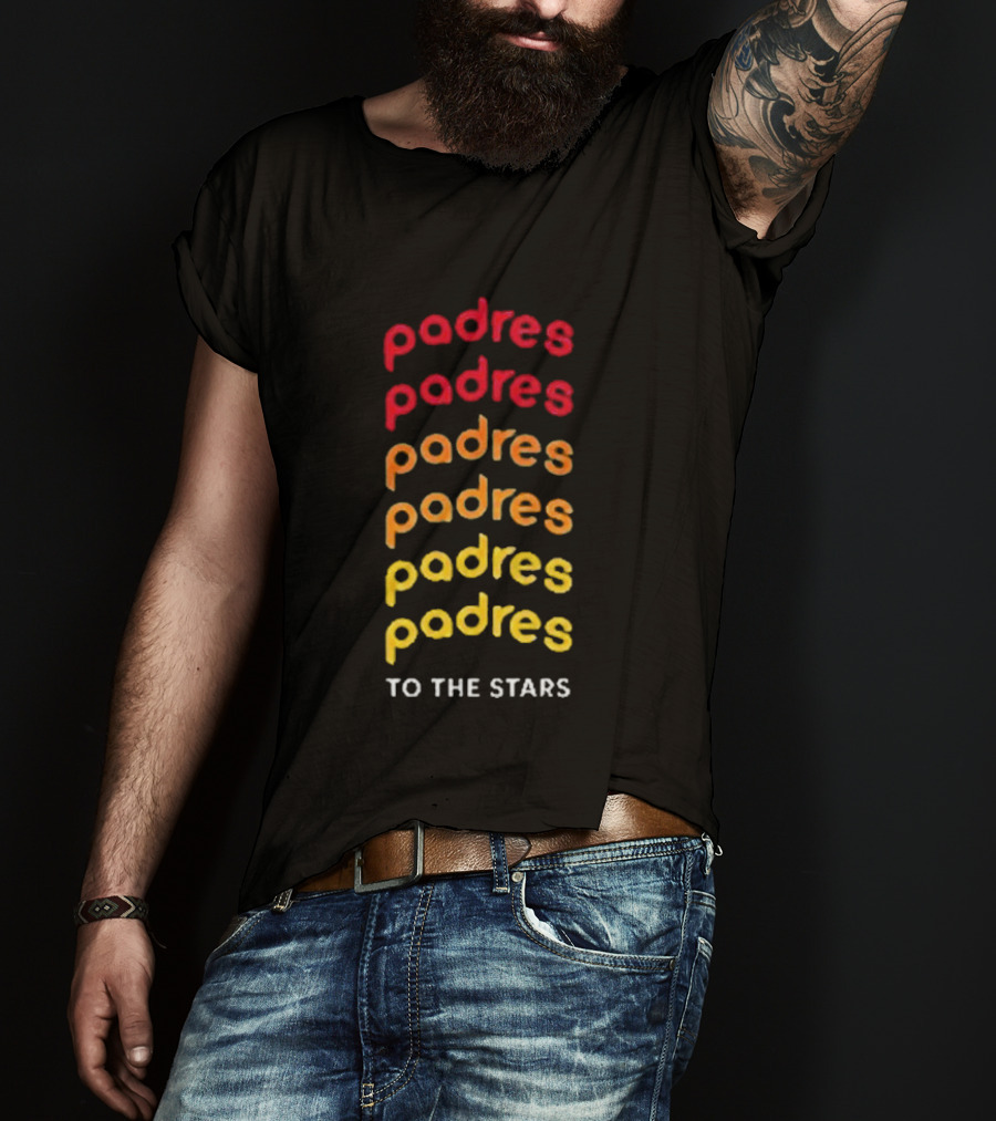 Padres Gradient Spectrum To The Stars Tom Delonge T-Shirt