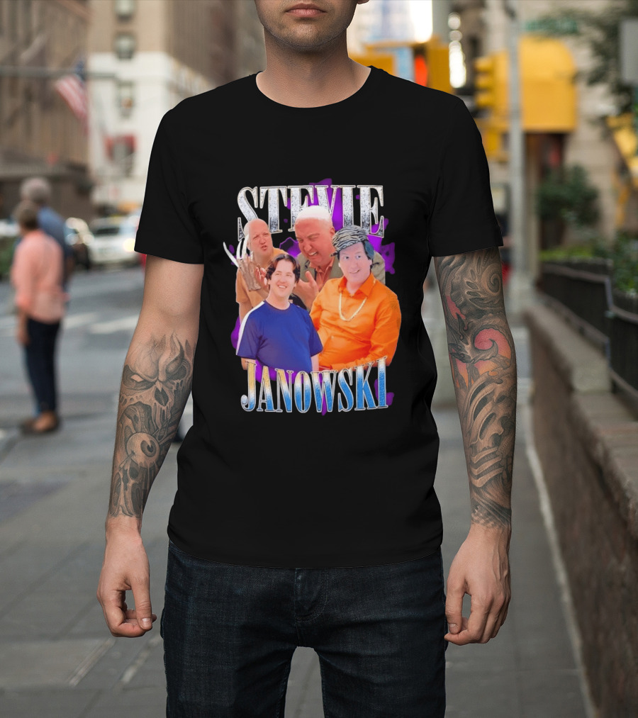 Stevie Janowski Comedy Collage Bootleg T-Shirt