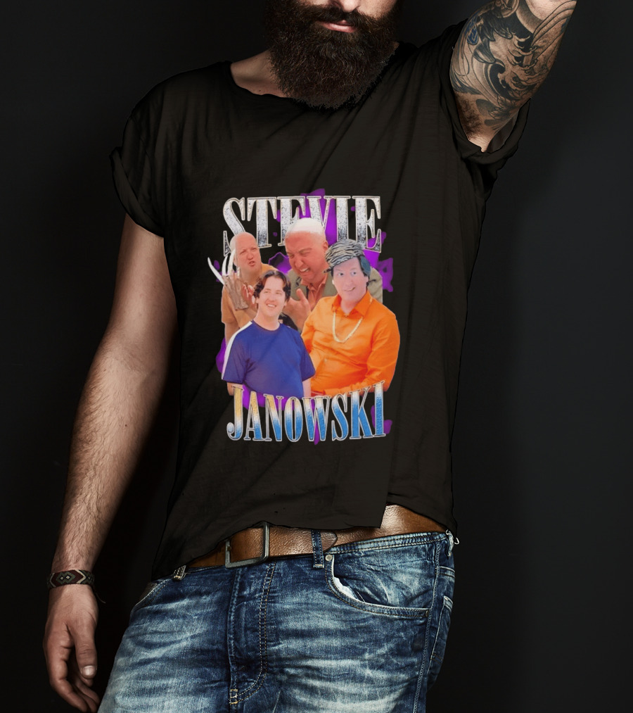 Stevie Janowski Comedy Collage Bootleg T-Shirt