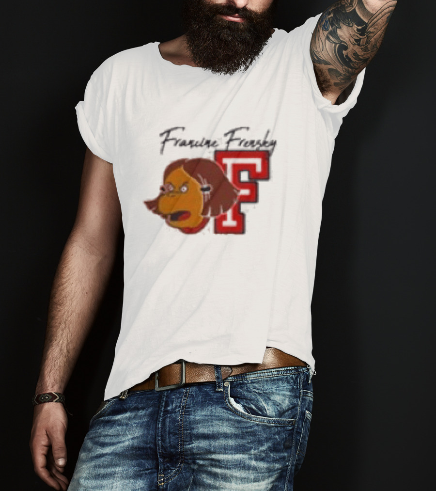 Francine Frensky F Arthur Cartoon Character Face Animation T-Shirt