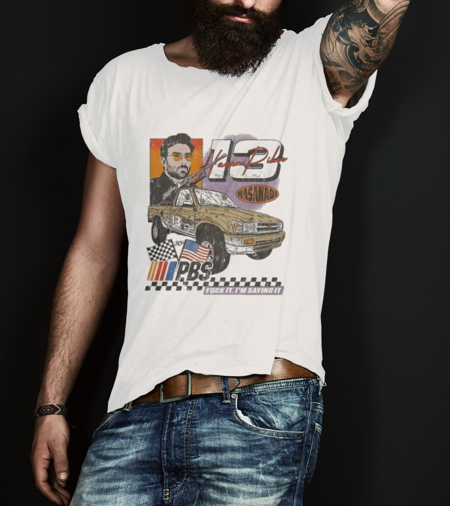 Hasan Piker Hasanabi 13 Racing Car Checkered Flag PRS USA Flag Comrade T-Shirt