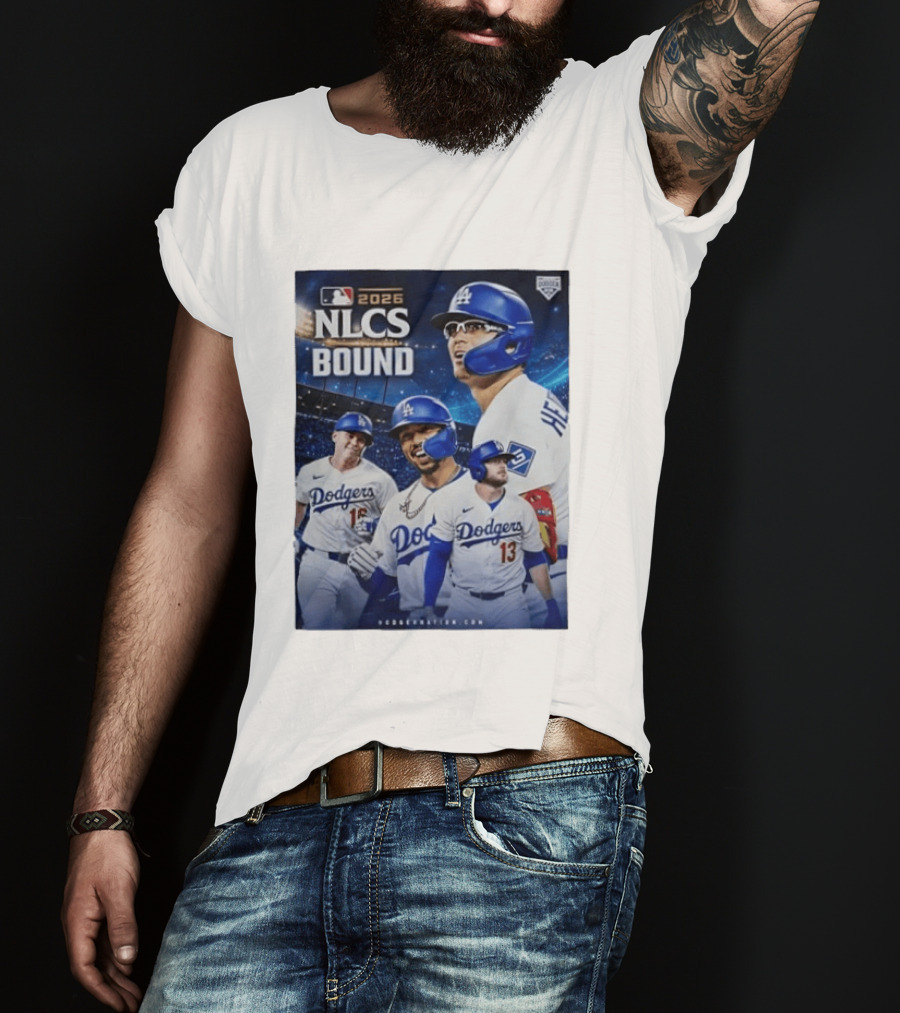 MLB 2026 NLCS Bound Los Angeles Dodgers Baseball Players T-Shirt