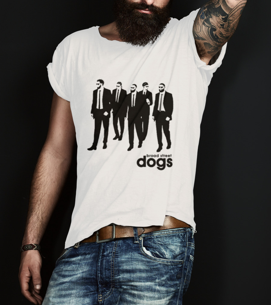 Philadelphia 76ers Broad Street Dogs Reservoir Dogs T-Shirt