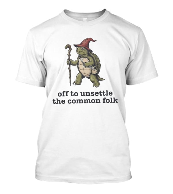 Wizard Turtle Off To Unsettle The Common Folk In Magical Adventure T-Shirt