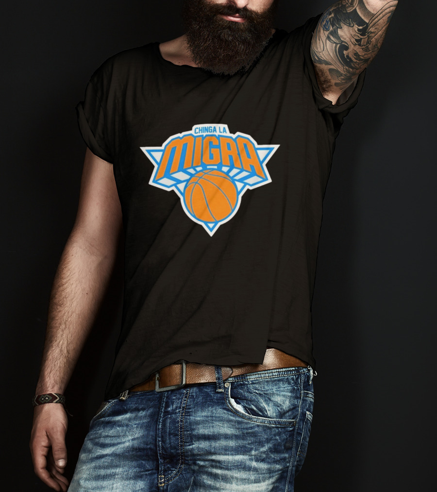 Chinga La Migra Basketball Protest T-Shirt