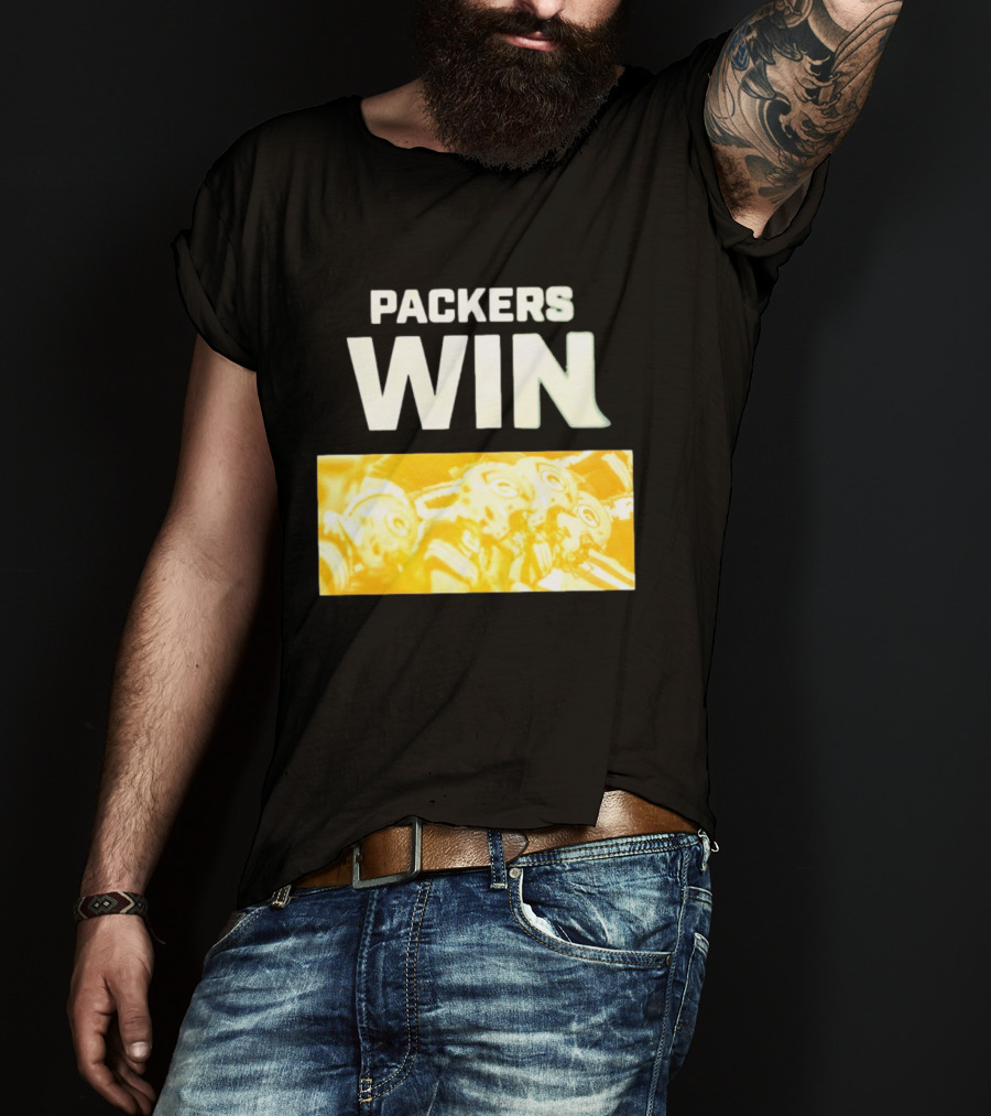 Packers Win Football Helmets Celebration T-Shirt