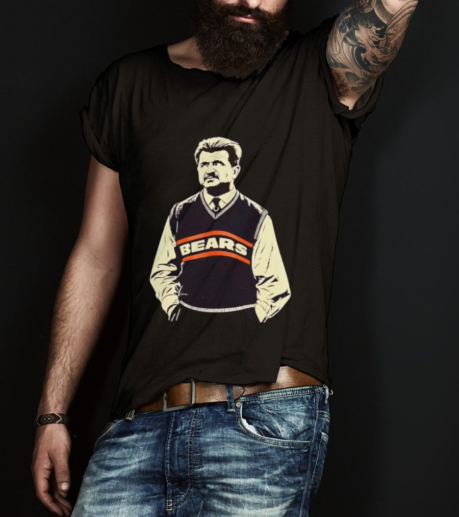 Legends DA Coach Chicago Bears Mike Ditka Bears Vest T-Shirt