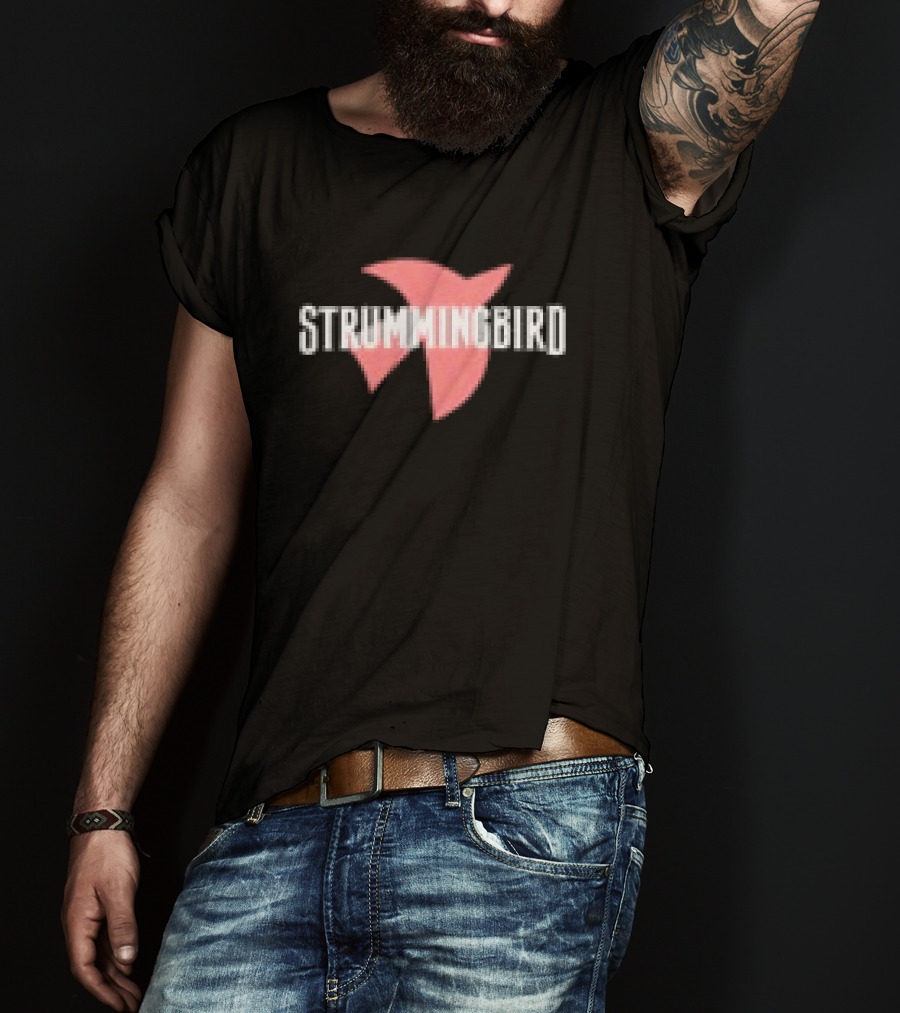 Strummingbird Store Disco Boots Black Pink Bird Wing T-Shirt