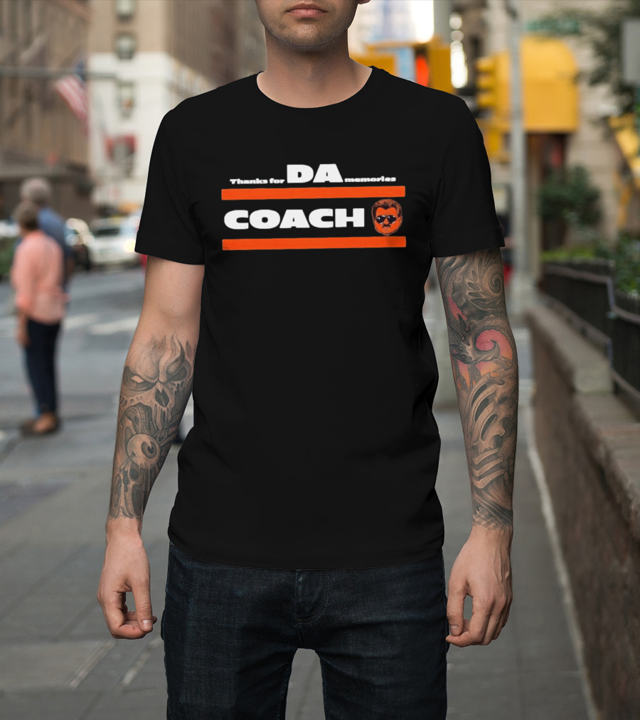 Thank For DA Memories Coach Mike Ditka Chicago Bears Football T-Shirt