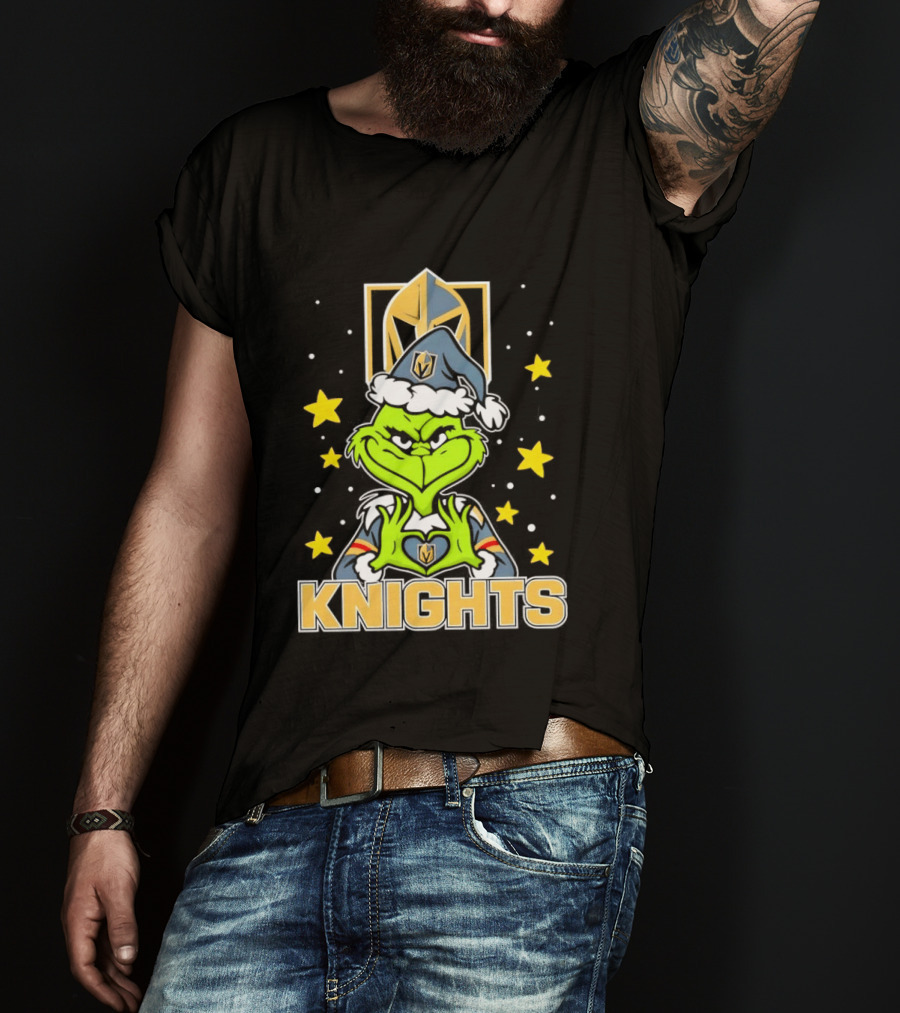 Vegas Golden Knights Grinch Christmas T-Shirt