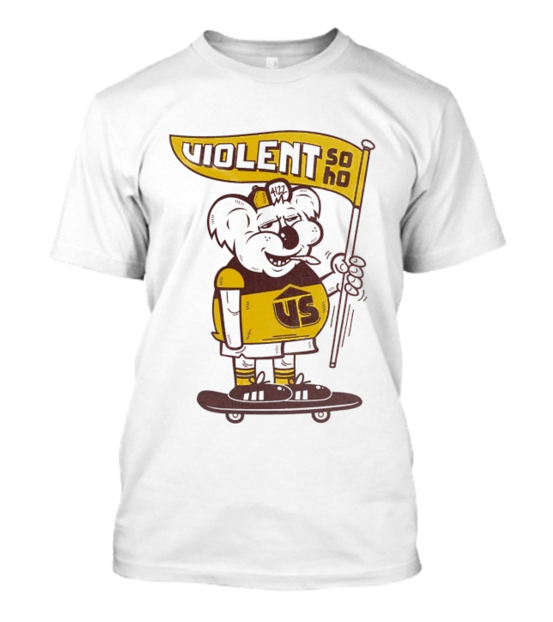 Violent Soho Brisbane Bears US Koala Skateboarding Fan T-Shirt