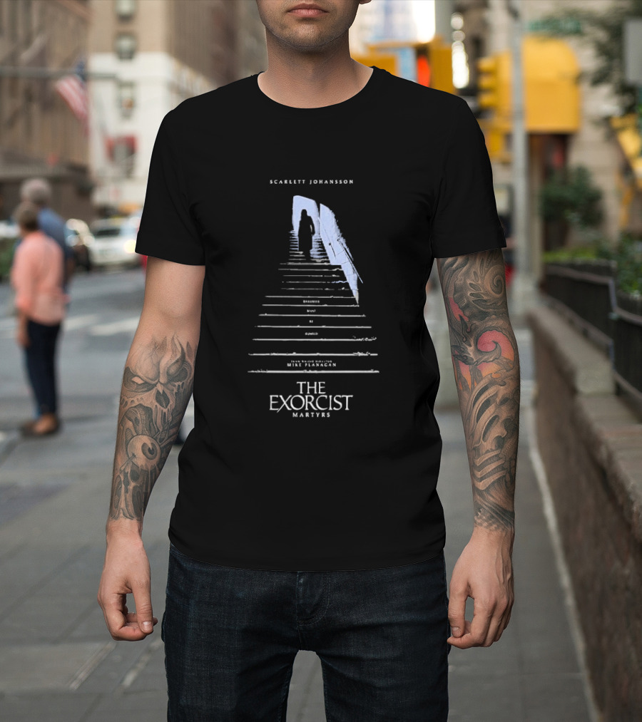 Scarlett Johansson Mike Flanagan's The Exorcist Martyrs Movie In Theaters March 12 2027 T-Shirt