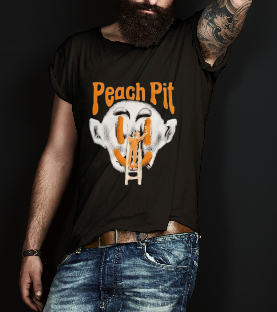 Peach Pit Face Painting Ladder T-Shirt