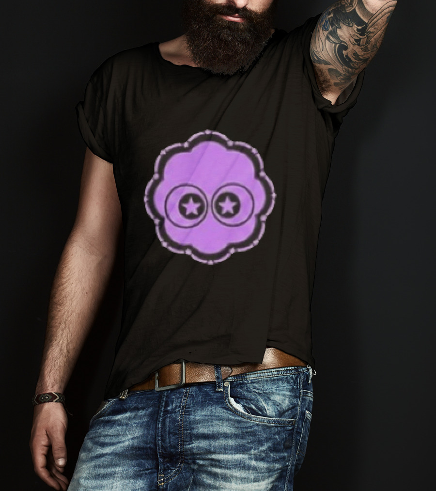 Ranboo Parti Pixel Bunny Star Eyes Purple T-Shirt