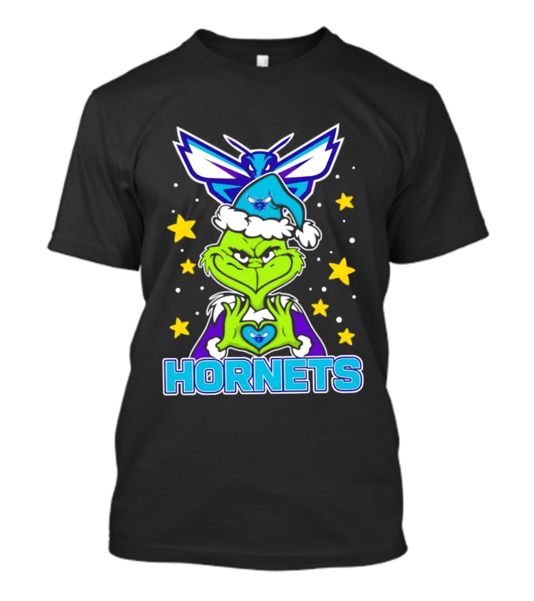 Hornets Christmas Grinch NBA Holiday Fan Gear T-Shirt