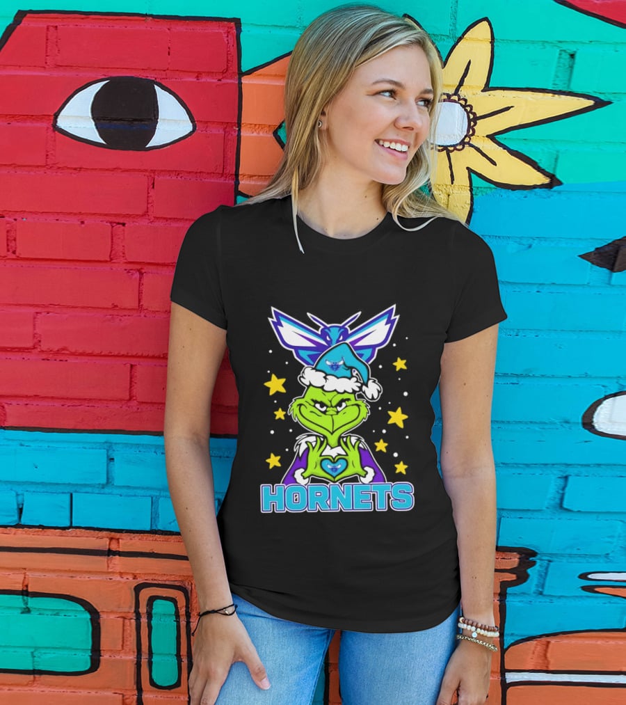 Hornets Christmas Grinch NBA Holiday Fan Gear T-Shirt