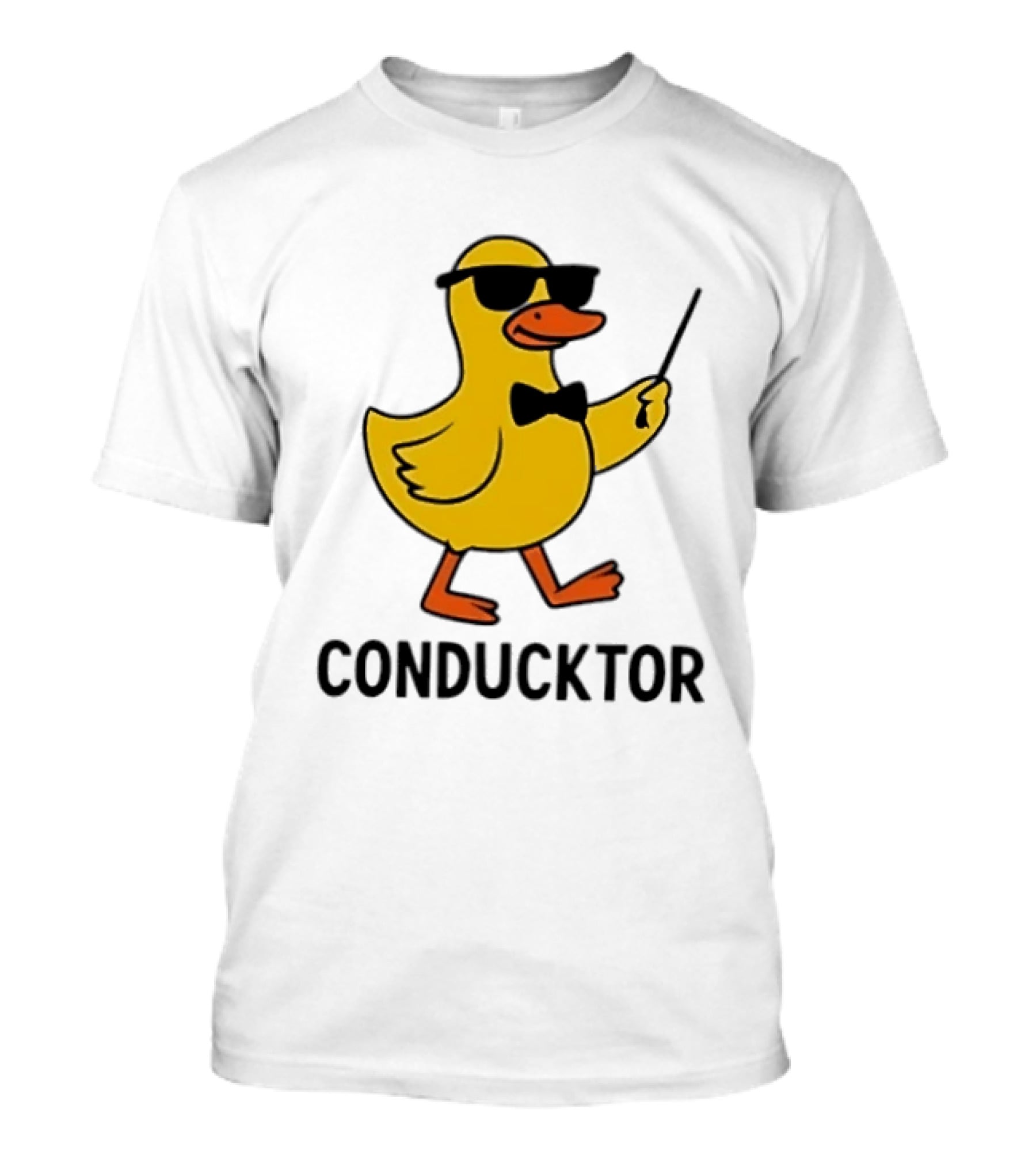Duck Conductor With Sunglasses And Bow Tie Conducktor T-Shirt