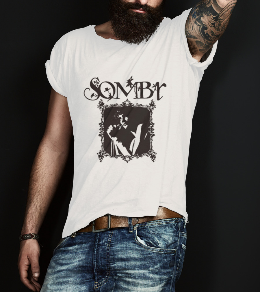 Sombr You Are The Reason Tour 2026 Orchid Purple Gothic Floral Frame Artistry T-Shirt
