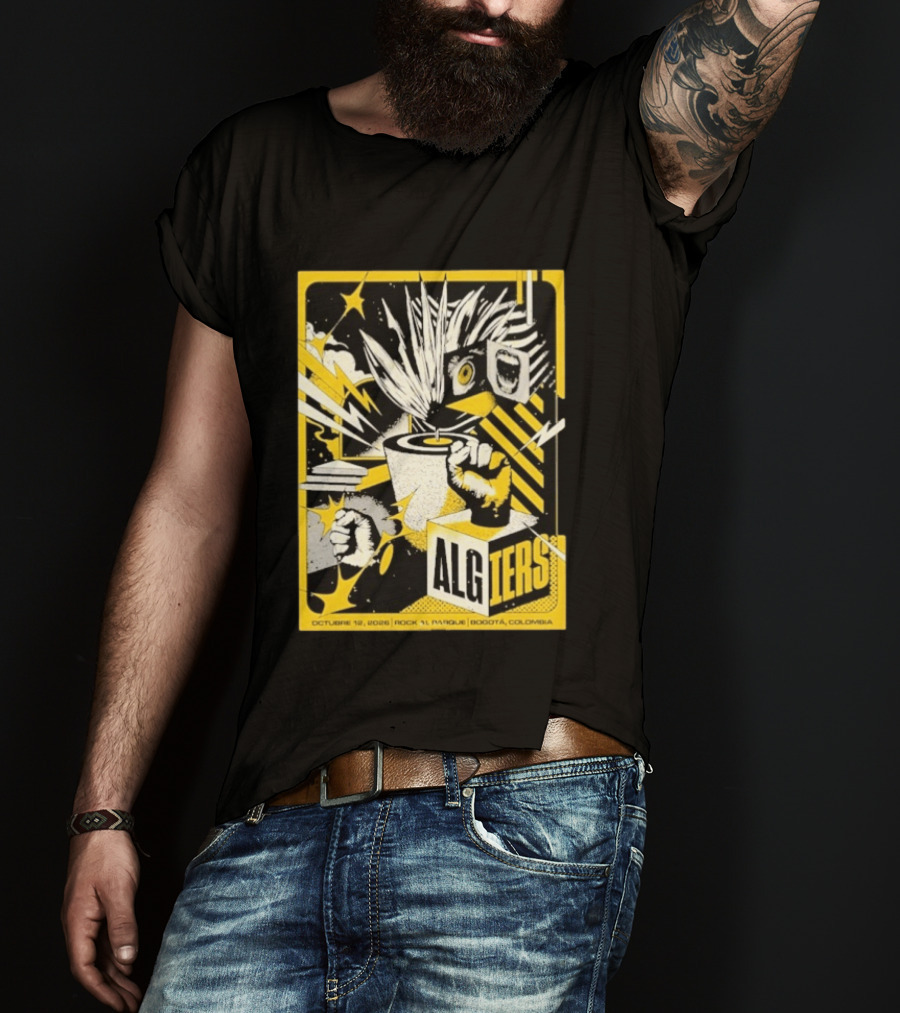 Algiers Live October 12 2026 Rock Al Parque Bogotá Colombia Event T-Shirt