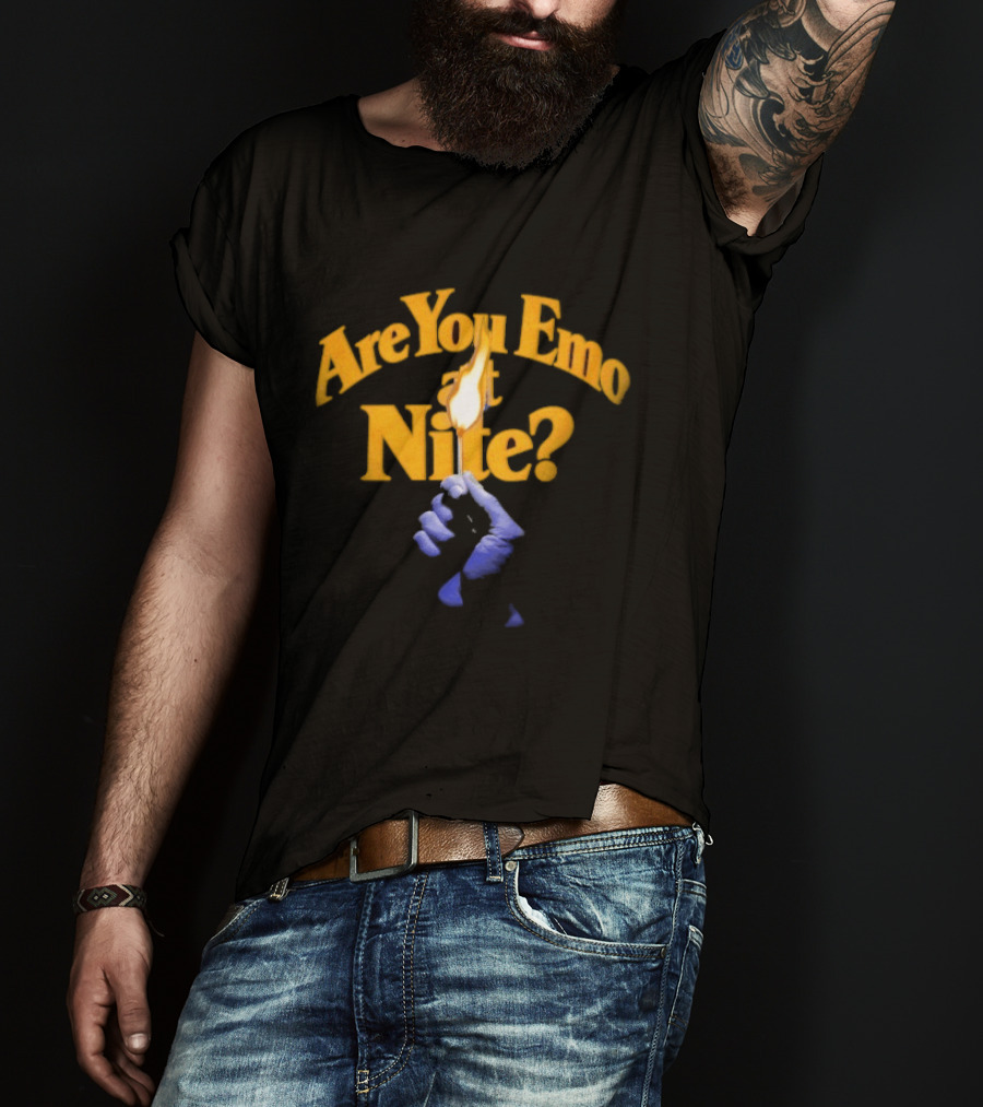 Are You Emo At Nite Hand Flame T-Shirt