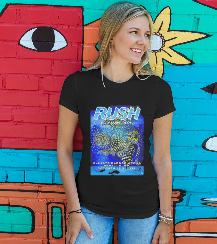 Rush Fifty Something Tour 2026 Climate Pledge Arena Seattle WA October 10 12 T-Shirt
