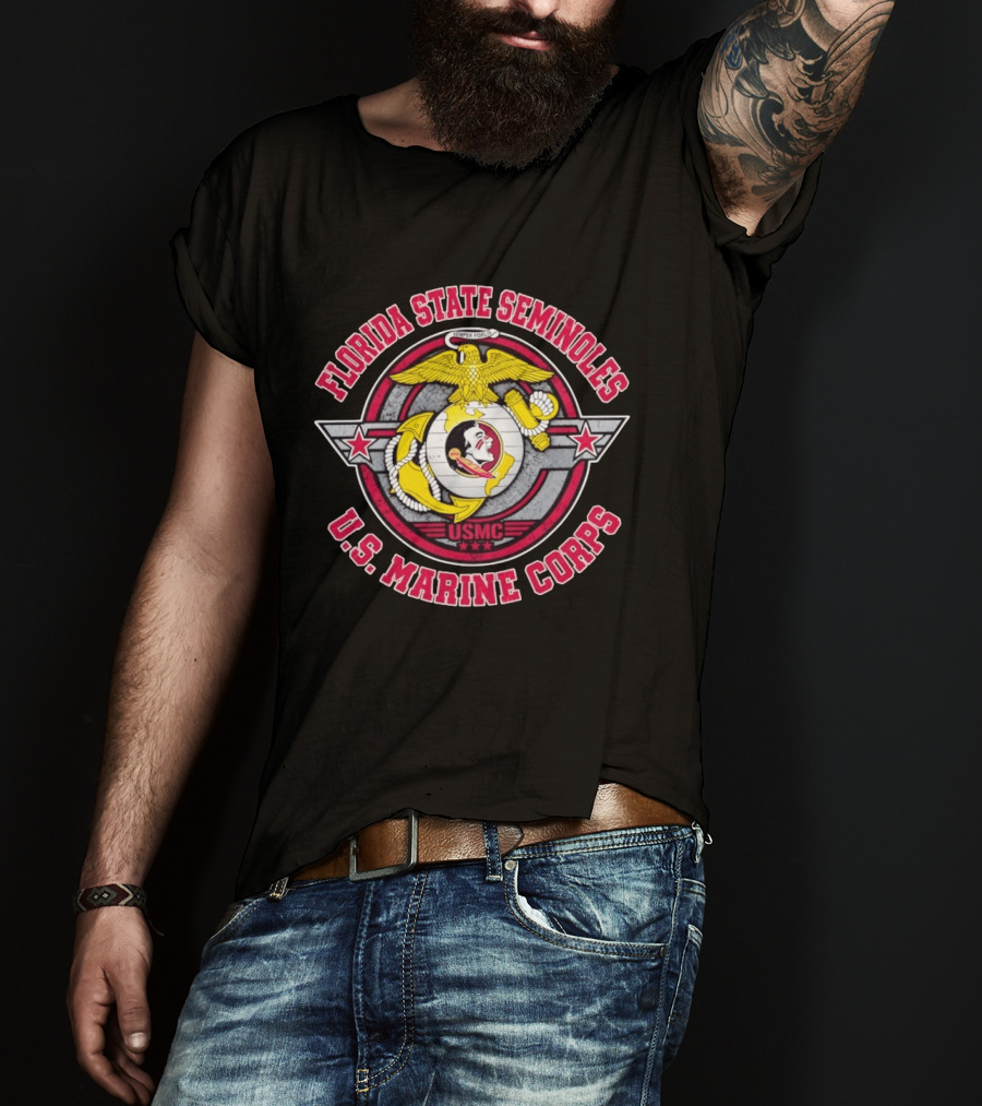 Florida State Seminoles US Marine Corps Semper Fidelis USMC T-Shirt