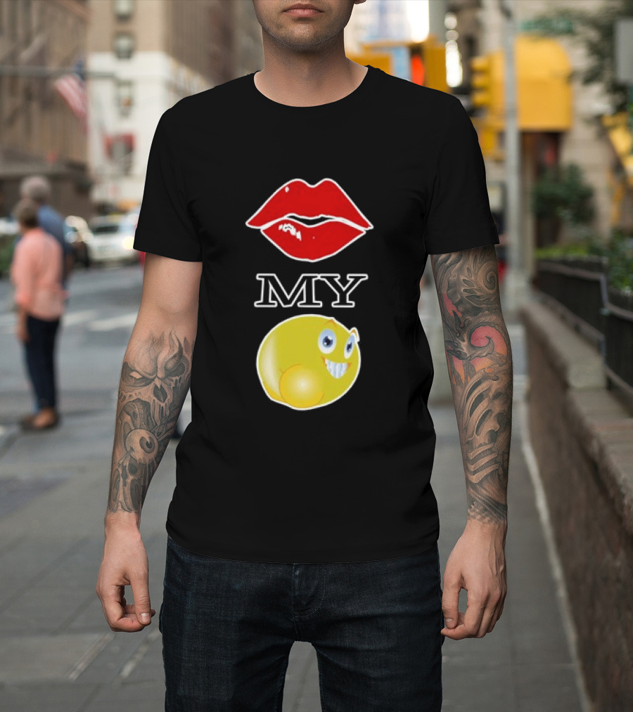 Grimykids Store Kiss My Emoji T-Shirt