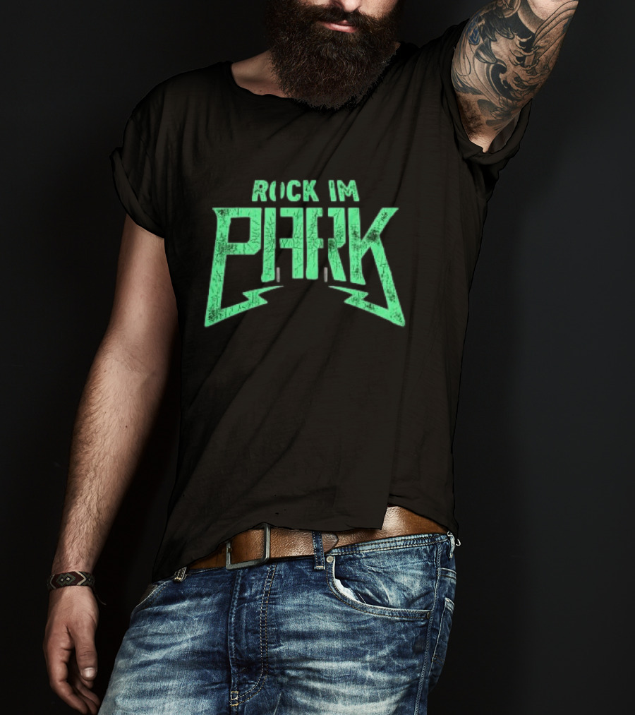 Rock Im Park Festival Merchandise Green Distressed T-Shirt