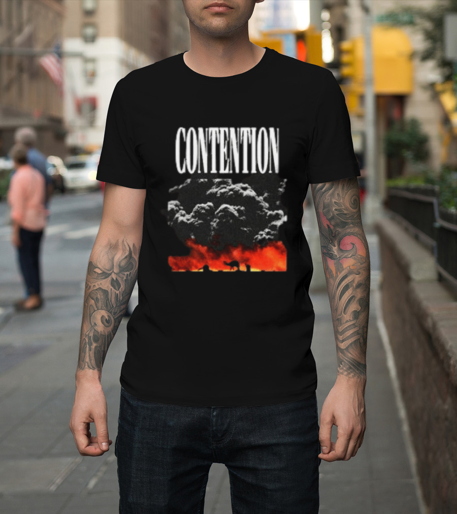 CONTENTION Xcontentionx Store Nuclear Summer Explosive Cloud T-Shirt