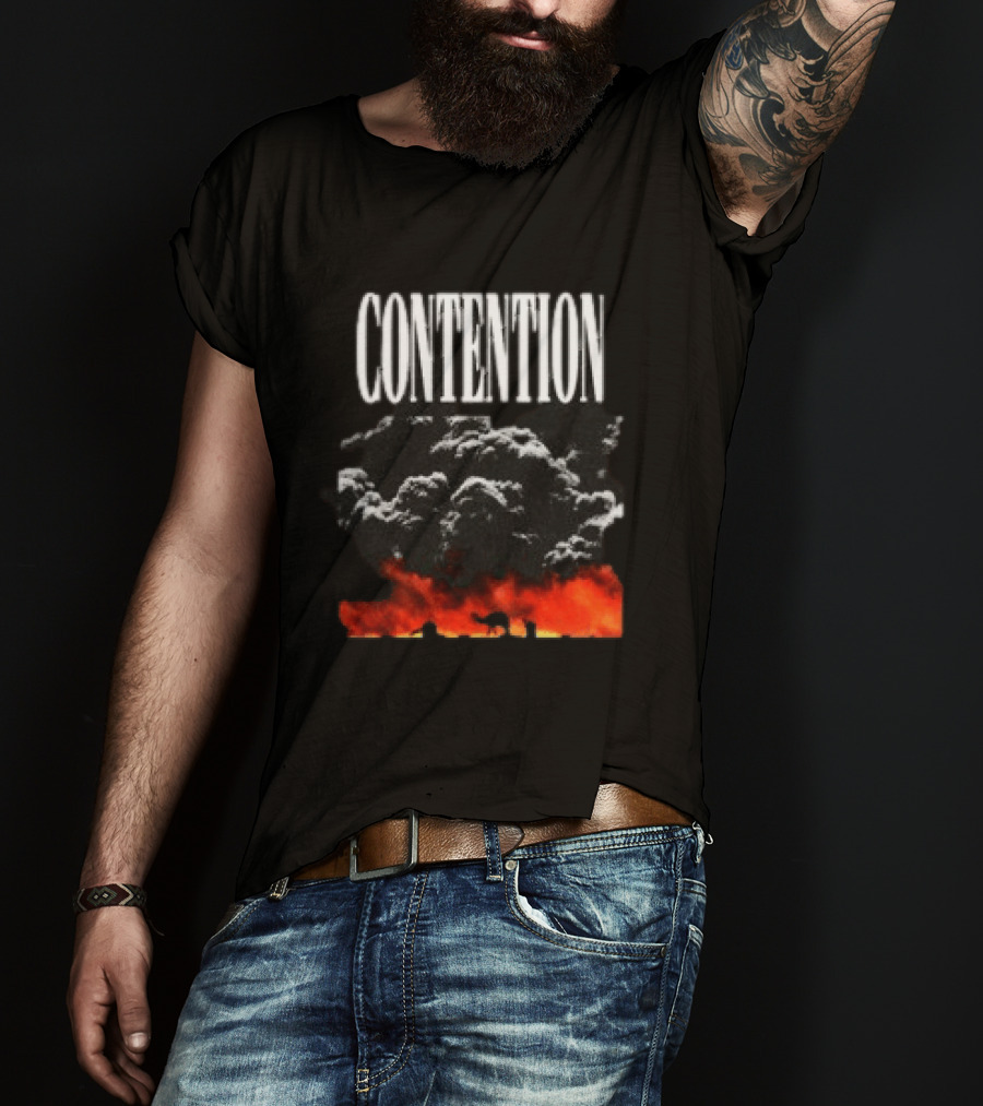 CONTENTION Xcontentionx Store Nuclear Summer Explosive Cloud T-Shirt