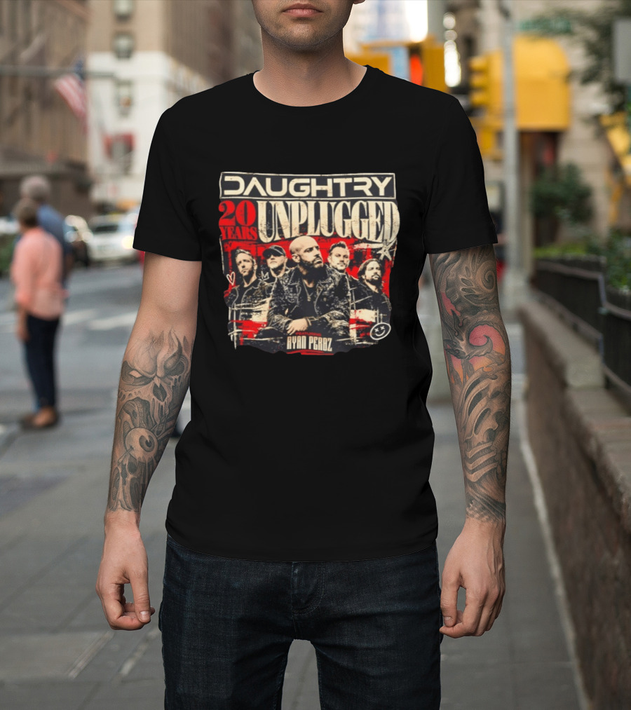 Daughtry Unplugged 20 Years Tour Featuring Ryan Perdz T-Shirt