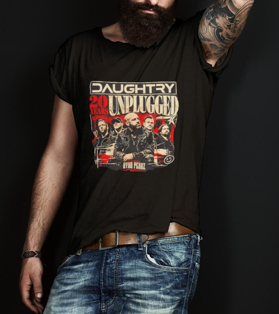 Daughtry Unplugged 20 Years Tour Featuring Ryan Perdz T-Shirt