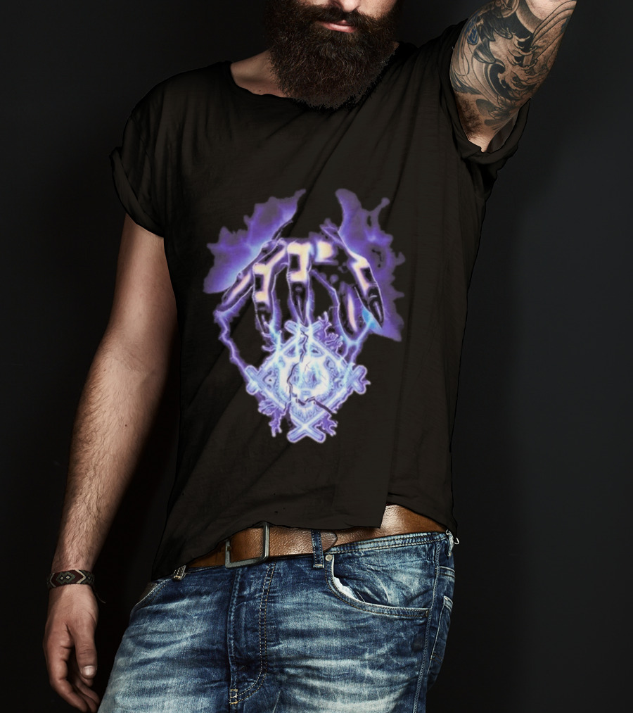Hollowsquad La Grim Electric Lightning Skull And Claws T-Shirt