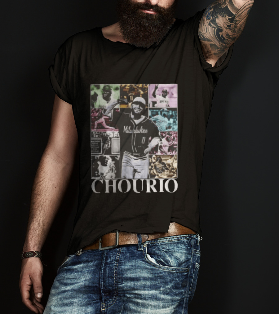 Milwaukee Brewers Jackson Chourio Collage Baseball Player Chourio T-Shirt