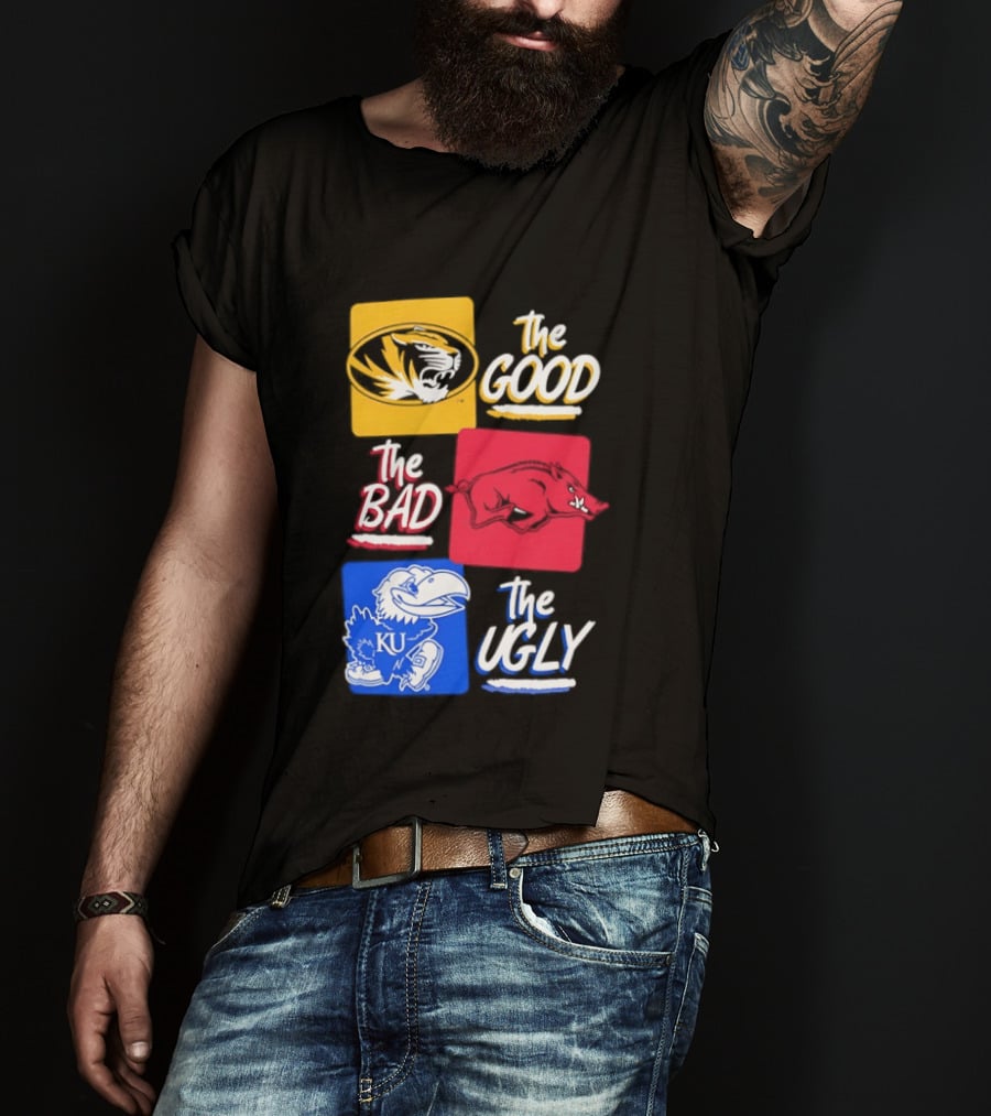 Missouri Tigers The Good The Bad The Ugly Kansas Jayhawks Rivalry T-Shirt