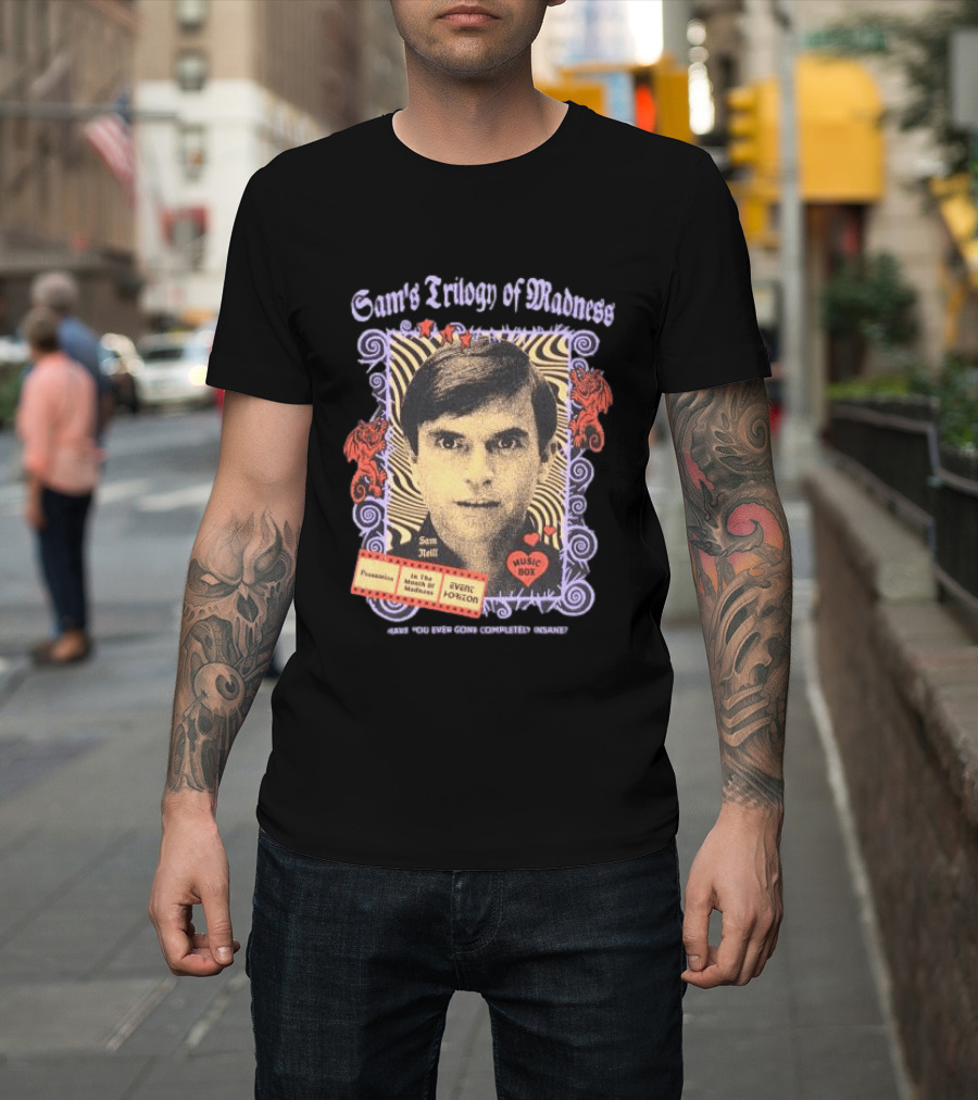 Sam Neill's Trilogy Of Madness Music Box Possession Event Horizon T-Shirt