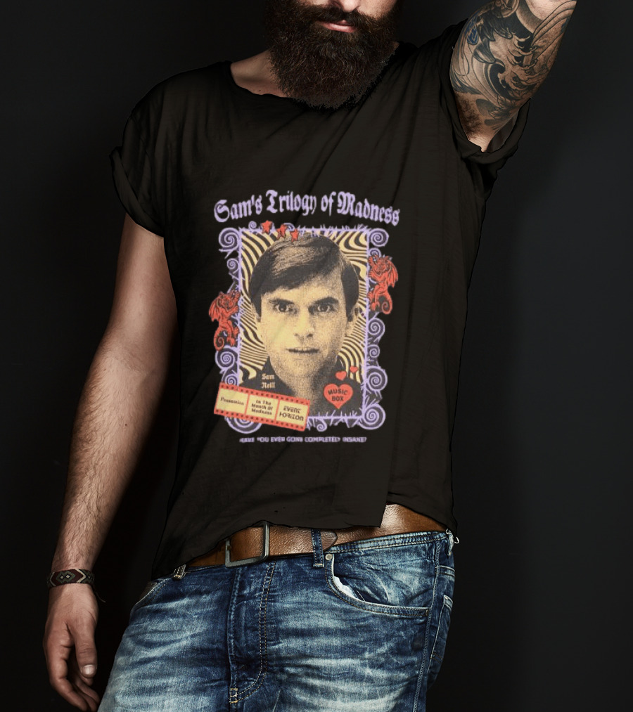 Sam Neill's Trilogy Of Madness Music Box Possession Event Horizon T-Shirt